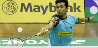 Iskandar Zulkarnain Zainuddin in a file photo. He went down fighting in the Korean Open GP Gold men's singles quarter-finals, losing to Tian Houwei of China 21-13, 9-21, 14-21.