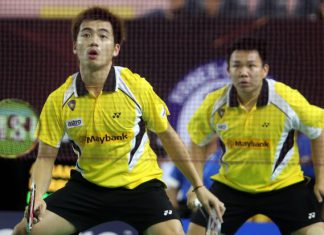 Hoon Thien How-Tan Wee Kiong in a file photo. The pair may still qualify for the Super Series Final depending on how well they do in the China Open.