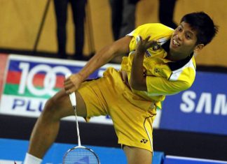 Mohd Arif Abdul Latif. The former international is the last man standing in the men's singles event of the Malaysia International Challenge. He faces Ashton Chen of Singapore on Saturday for a place in the final.