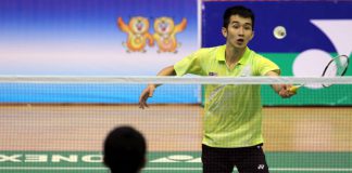 Chong Wei Feng lost to Thailand's A. Suppanyu 19-21, 12-21 in the opening round of the SEA Games.