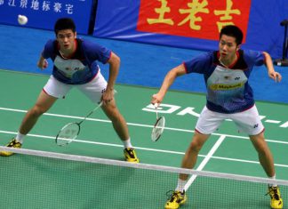 Goh V Shem and Lim Khim Wah in a file photo. The duo are glad to pair up again after playing with back-up players for the last three months.