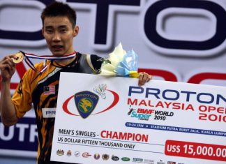 Lee Chong Wei is a Top Earner of 2013