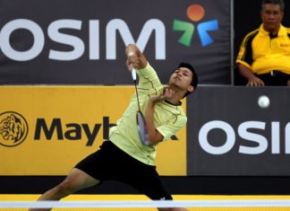 Ex-BAM shuttler Misbun Ramdan Misbun reached the semi-final of the Irish Open after beating Emil Holst of Denmark in straight games in the quarter-final on Friday.