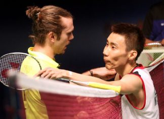 Jan O Jorgensen (left) of Denmark feels that only China's Chen Long can dislodge Malaysia's Lee Chong Wei (right) from the world No.1 ranking.