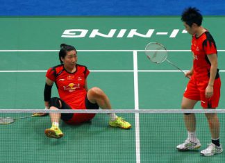 Top seed Wang Xiaoli (left) and Yu Yang of China have withdrawn from the Malaysian Open badminton championships which begins on Wednesday.