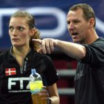 Ex-national coaching director Morten Frost of Denmark (right), seen here giving pointers to compatriot and ex-Danish No.1 women's singles player Tine Baum during the 2011 Malaysian Open, could be one of the candidates to helm the Badminton Association of Malaysia's new Capabilities, Skills and Research (CSR) committee.
