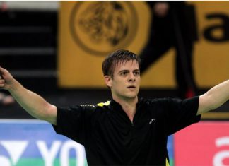 Vittinghus Hans-Kristian of Denmark meets Lee Chong Wei in the opening round of the Malaysian Open on Wednesday.