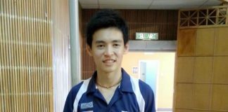 Cheam June Wei posing for a photo after training at the Bukit Kiara Sports Complex on Friday.