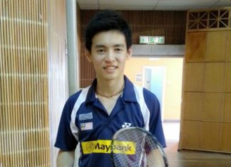 Cheam June Wei posing for a photo after training at the Bukit Kiara Sports Complex on Friday.