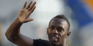 World record holder Usain Bolt in a file photo. Lee Chong Wei is looking forward to meeting Bolt at the Laureus World Sports Awards.