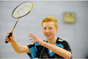 MEDAL JOY: Jack Buckley had an excellent 2013 in the world of badminton with local, county and England success.