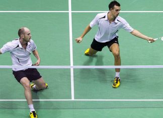 Adcock and Ellis were unable to follow that up as they suffered a 21-17 19-21 21-14 defeat by Carsten Mogensen and Mathias Boe.