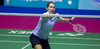 Kirsty Gilmour beat Natalia Perminova in the singles and paired with Imogen Bankier to win their doubles match.