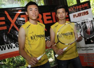 Mak Hee Chun (left) and his doubles partner Chow Pak Chuu hope to revive their career in badminton.
