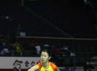 China's Li Xuerui (pictured) will be among the stars to headline the US$300,000 OUE Singapore Open badminton championships from April 8 to 13 at the Singapore Indoor Stadium. Photo courtesy of the Singapore Badminton Association.