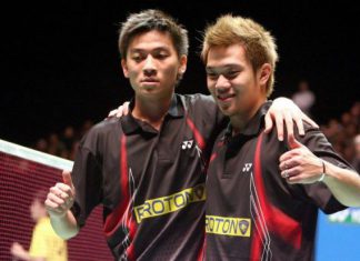 Koo Kien Keat (right) and Tan Boon Heong reached the nadir of their career after crashing out of the opening round in the Malaysian Open in January 2014 prompting a directive to freeze them from playing pending an inquest.