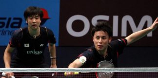 Last year's losing All-England finalists Hiroyuki Endo-Kenichi Hayakawa will try to go one better when they take on Mohd Ahsan-Hendra Setiawan in the men's doubles final on Sunday.