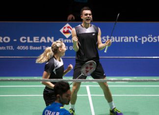 Chris and Gabby Adcock won the Swiss Open Badminton Championships
