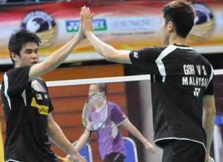 Goh V Shem and Lim Khim Wah defeated Indonesia's Gideon Markus Fernaldi-Markis Kido