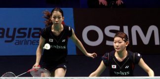 Japan's Misaki Matsutomo-Ayaka Takahashi (pic) lie in wait for Malaysian pair Vivian Hoo-Woon Khe Wei in the second round of the All-England badminton championships starting on Tuesday.