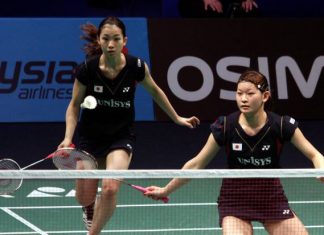 Japan's Misaki Matsutomo-Ayaka Takahashi (pic) lie in wait for Malaysian pair Vivian Hoo-Woon Khe Wei in the second round of the All-England badminton championships starting on Tuesday.
