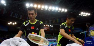 Fu Haifeng (right) and Cai Yun are now being paired with younger players. Haifeng says their time as partners is over as they take on the new role of mentors with the China national team.