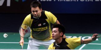 Hoon Thien How-Tan Wee Kiong in a file photo. The pair beat Hong Kong qualifiers Chan Yun Lung-Lee Chun Hei 19-21, 21-13, 21-4 in the All-England first round.