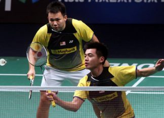 Hoon Thien How-Tan Wee Kiong in a file photo. The pair beat Hong Kong qualifiers Chan Yun Lung-Lee Chun Hei 19-21, 21-13, 21-4 in the All-England first round.