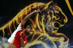 The Commonwealth Games silver medallist will be severely tested when he faces rising Japanese star Kento Momota in the second round.