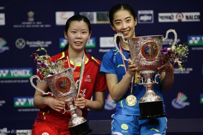 Wang Shixian is on fire since winning All England last month