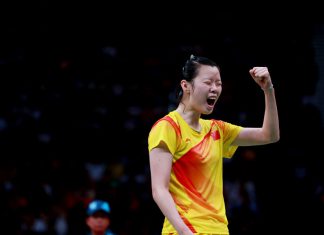 Li XueRui was struggling to make it to the quarterfinals of the Singapore Open on Thursday, but she was able to find her rhythm when playing against Taiwan's Tai Tzu-ying