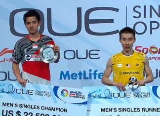 Simon Santoso won Singapore Open title