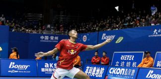 Lin Dan defeated Hsu Shao Wen in the second round of China Masters Badminton GP