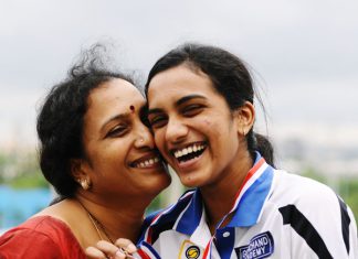 Sidhu's mom is very proud of her.