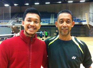 Misbun Ramdan hopes to continue his family legacy where his father Misbun Sidek (right), and all his uncles had played for Malaysia's Thomas Cup squad during the 80's and 90's.