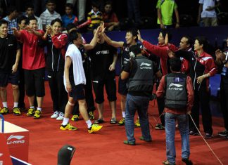 Kento Momota sealed the last point for Japan's 3-0 win over China in the Thomas Cup semi-finals.