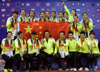 Congratulations to the China Uber Cup Team!