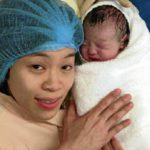 Lee Chong Wei’s wife, Wong Mew Choo with thier baby son