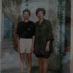 Lin Dan with his mother