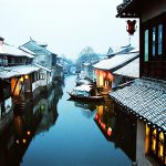 Kunshan, a scenic and beautiful city of watery villages in southeast Jiangsu Province, China