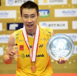 Lee Chong Wei is the most successful badminton players on Japanese soil by winning 2007, 2010, 2012, 2013, 2014 Japan Open titles.