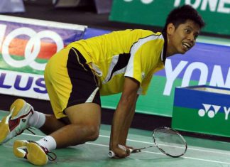 Arif used to be the number four men’s singles in Malaysia after Lee Chong Wei, Chong Wei Feng and Liew Daren