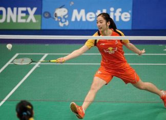 Wang Shixian together with her boyfriend - Chen Long are both in the semi-finals of Indonesia Open