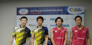 Post match interview: Yoo Yeon Seong-Lee Yong Dae (left) and Hirokatsu Hashimoto-Noriyasu Hirata