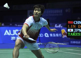Riichi Takeshita ends his Chinese Taipei run in the semi-final against Lin Dan