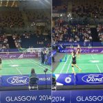 Glasgow 2014: Malaysia crushes Barbados, India sweeps Ghana & Uganda Chan Peng Soon - Lai Pei Jing (left) and Woon Khe Wei- Vivian Hoo warm up before their match against Barbados