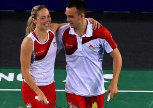 Gabby and Chris Adcock are are the overwhelming favorite to win the mixed doubles gold medal.