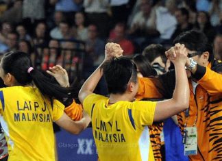 Lai Pei Jing-Lim Yin Loo ecstatic after 2-1 win over No 1 seed Shinta Mulia Sari and Yao Lei of Singapore