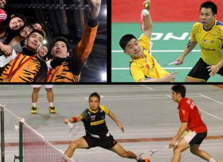 Malaysia's new big three men's doubles: Wee Kiong - V Shem (top left), Boon Heong-Thien How (top right), Yao Han- Khim Wah (bottom)