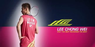 Lee Chong Wei's pink limited edition gear